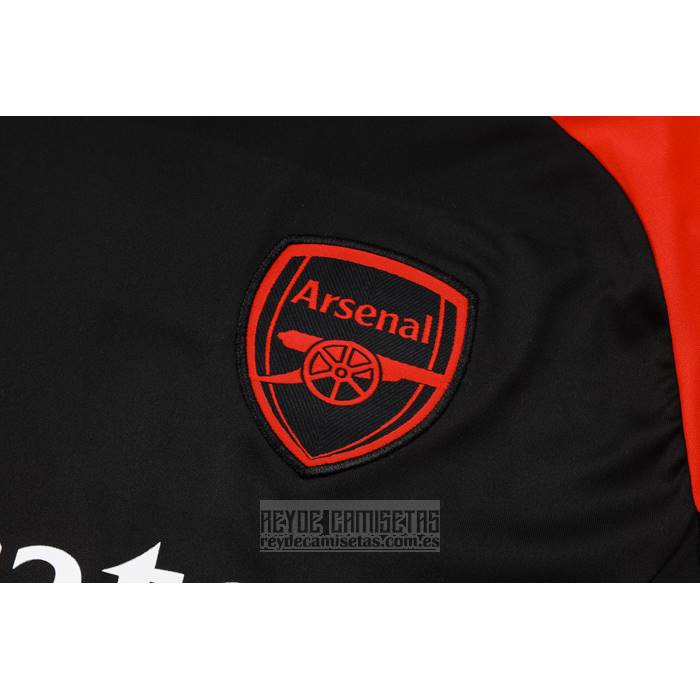 Chandal del Arsenal Manga Corta 2024-2025 Negro - Pantalon Corto